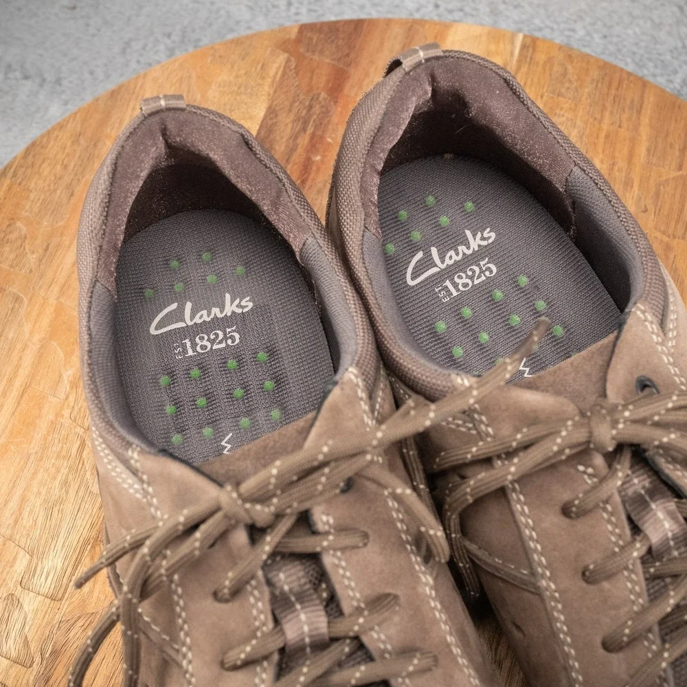 Clarks Wave Camp Brown Nubuck Leather‎ Walking Shoes Mens 15 26115200